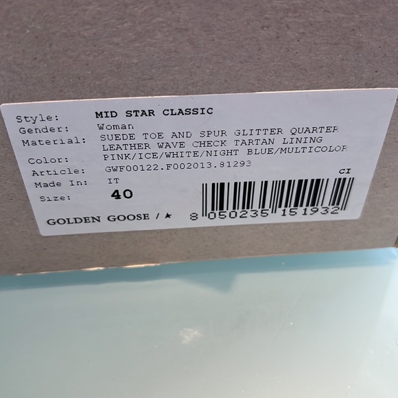 Woman’s golden goose snicker size 40 purple white - Picture 8 of 8